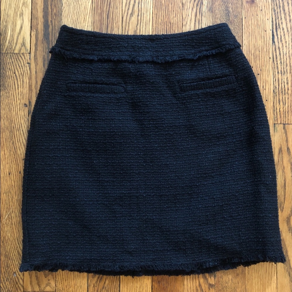 Black tweed mini skirt from H&M